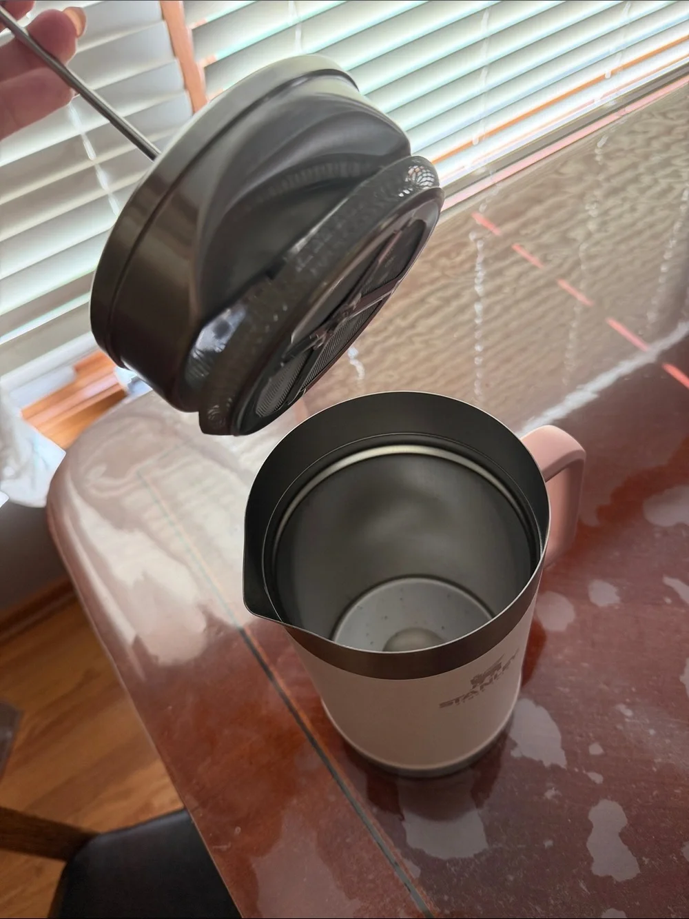 Stanley Pink and Stainless Steel Travel French Press - Picture 2 of 4